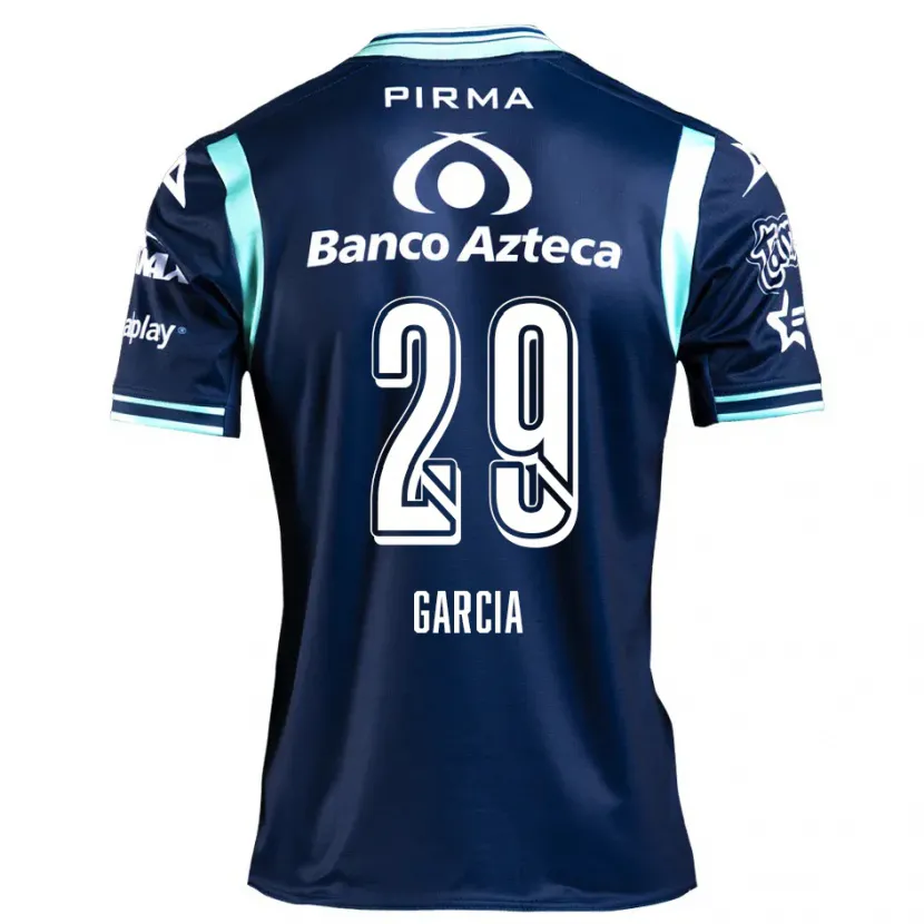 Danxen Kvinnor Emiliano García #29 Marinblå Bortatröja Matchtröjor 2024/25 Tröjor T-Tröja