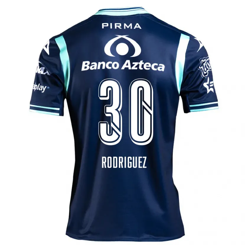 Danxen Kvinnor Jesús Rodríguez #30 Marinblå Bortatröja Matchtröjor 2024/25 Tröjor T-Tröja