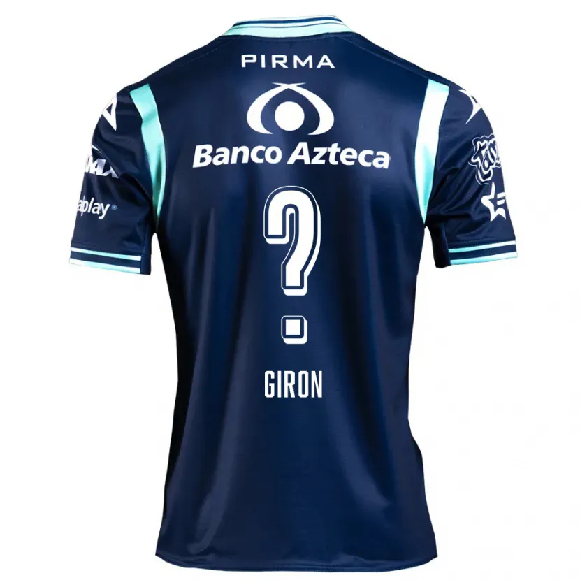 Danxen Kvinnor Randall Girón #0 Marinblå Bortatröja Matchtröjor 2024/25 Tröjor T-Tröja