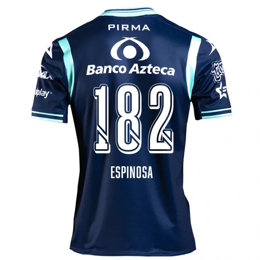Danxen Kvinnor Daniel Espinosa #182 Marinblå Bortatröja Matchtröjor 2024/25 Tröjor T-Tröja