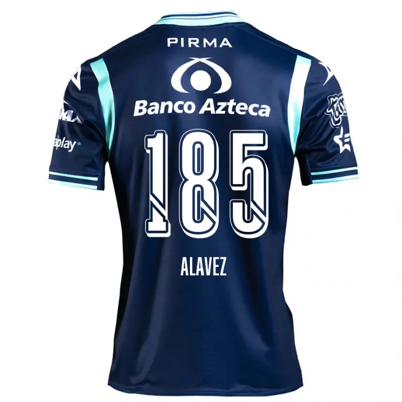 Danxen Kvinnor Brian Alavez #185 Marinblå Bortatröja Matchtröjor 2024/25 Tröjor T-Tröja