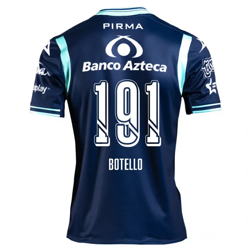 Danxen Kvinnor Octavio Botello #191 Marinblå Bortatröja Matchtröjor 2024/25 Tröjor T-Tröja