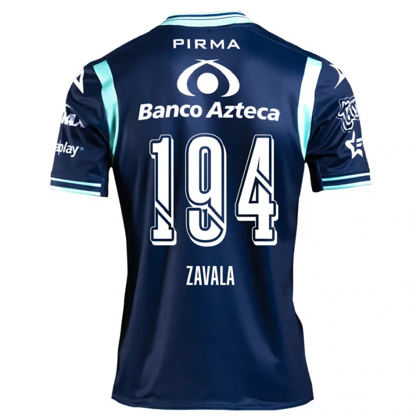 Danxen Kvinnor Arath Zavala #194 Marinblå Bortatröja Matchtröjor 2024/25 Tröjor T-Tröja
