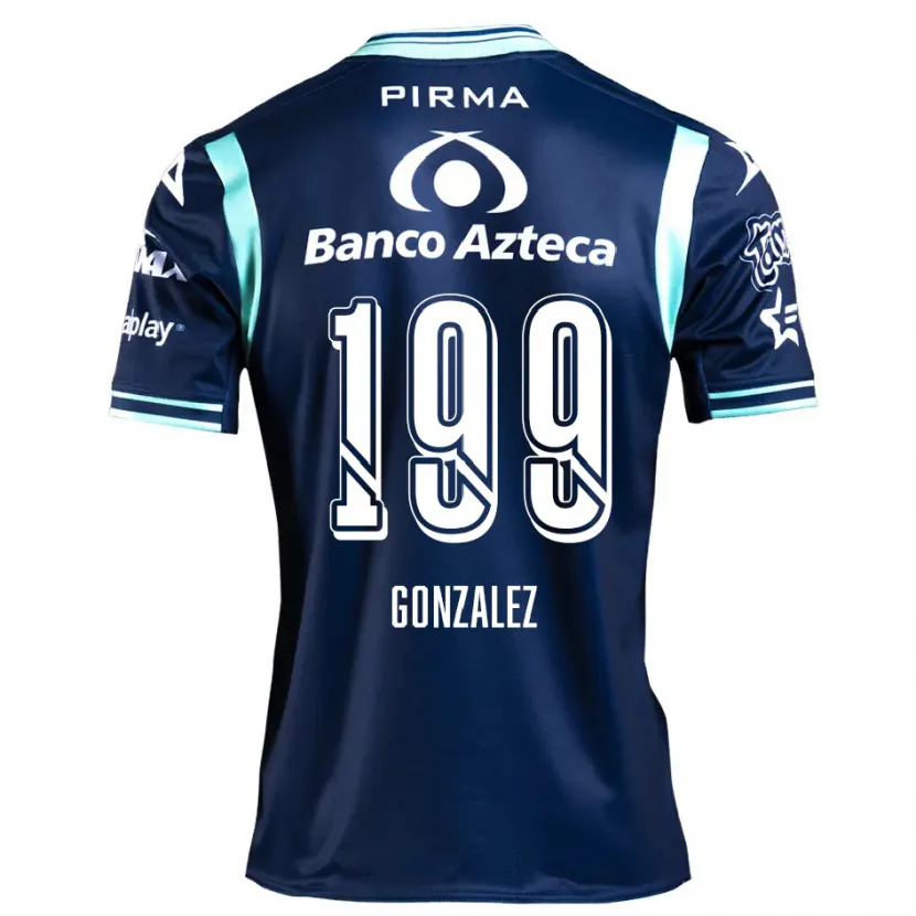 Danxen Kvinnor Samuel González #199 Marinblå Bortatröja Matchtröjor 2024/25 Tröjor T-Tröja