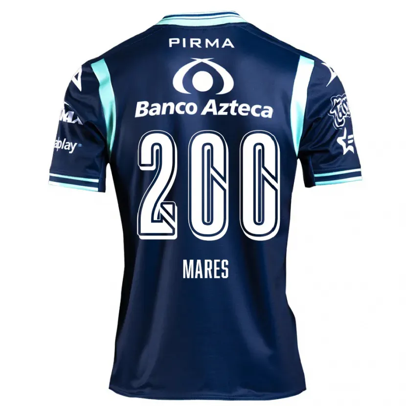 Danxen Kvinnor Cristian Mares #200 Marinblå Bortatröja Matchtröjor 2024/25 Tröjor T-Tröja