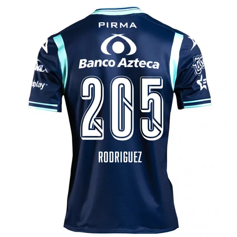 Danxen Kvinnor Alberto Rodríguez #205 Marinblå Bortatröja Matchtröjor 2024/25 Tröjor T-Tröja