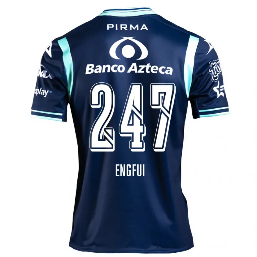 Danxen Kvinnor Emilio Engfui #247 Marinblå Bortatröja Matchtröjor 2024/25 Tröjor T-Tröja