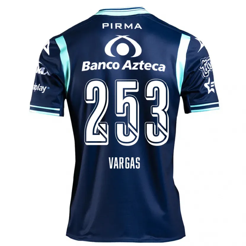 Danxen Kvinnor Edwin Vargas #253 Marinblå Bortatröja Matchtröjor 2024/25 Tröjor T-Tröja
