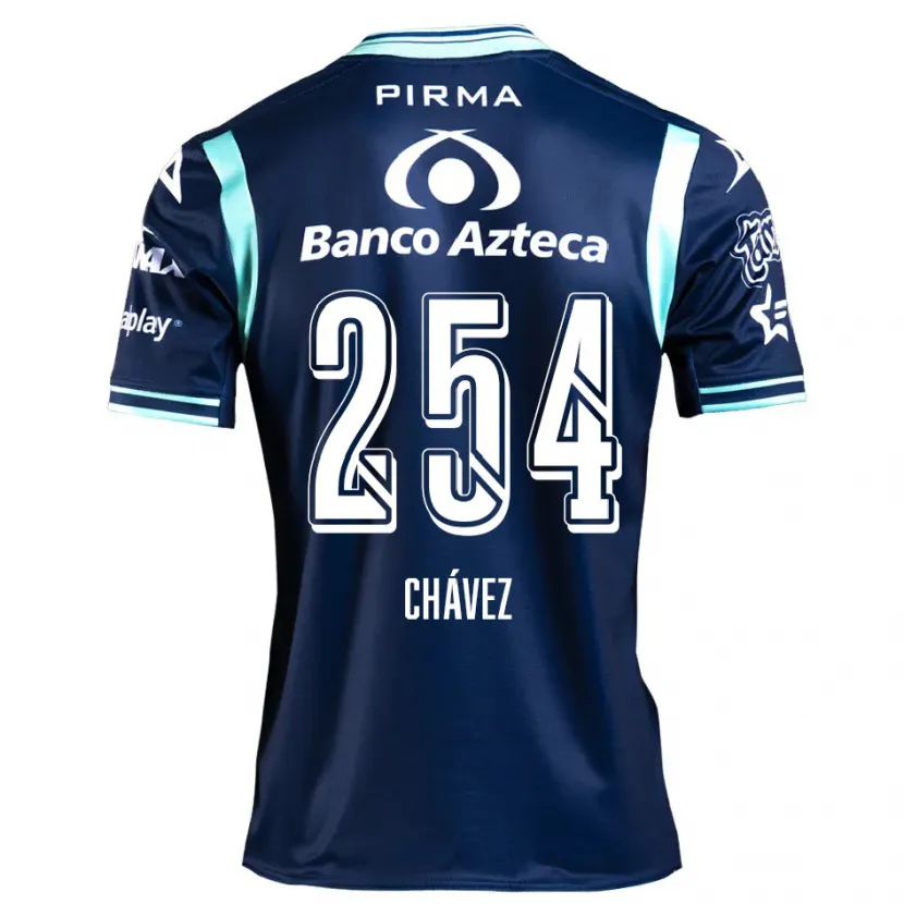 Danxen Kvinnor José Chávez #254 Marinblå Bortatröja Matchtröjor 2024/25 Tröjor T-Tröja