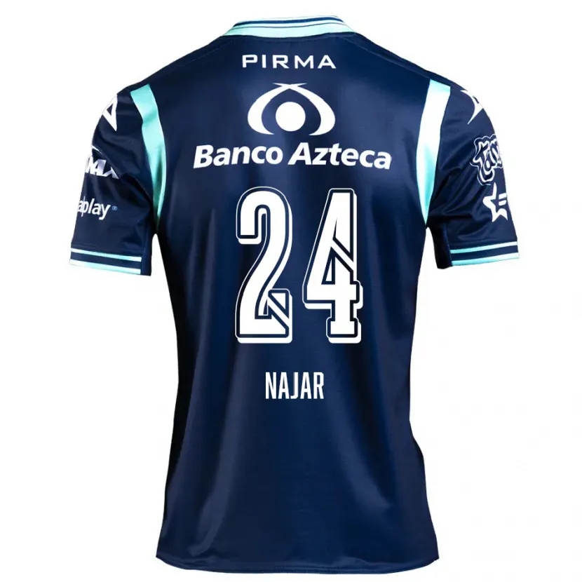 Danxen Kvinnor Ivonne Najar #24 Marinblå Bortatröja Matchtröjor 2024/25 Tröjor T-Tröja
