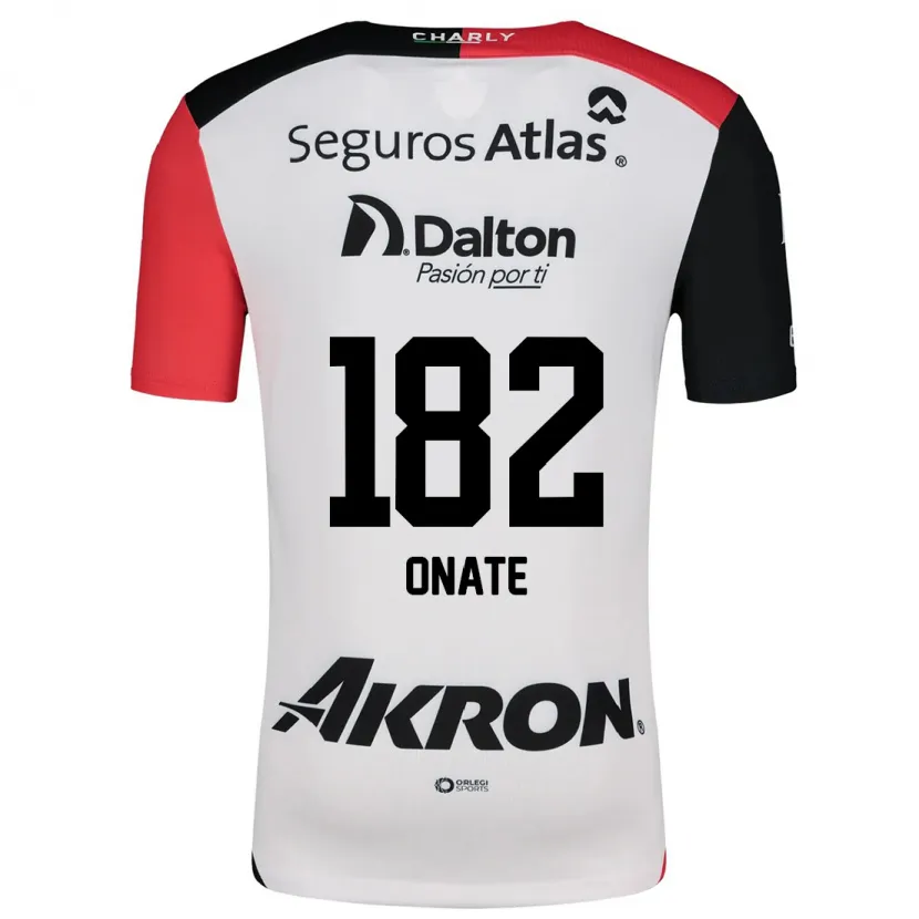 Danxen Kvinnor Axel Oñate #182 Vit Röd Svart Bortatröja Matchtröjor 2024/25 Tröjor T-Tröja