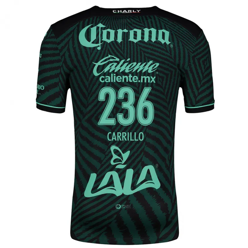 Danxen Kvinnor Fernando Carrillo #236 Svart Grön Bortatröja Matchtröjor 2024/25 Tröjor T-Tröja