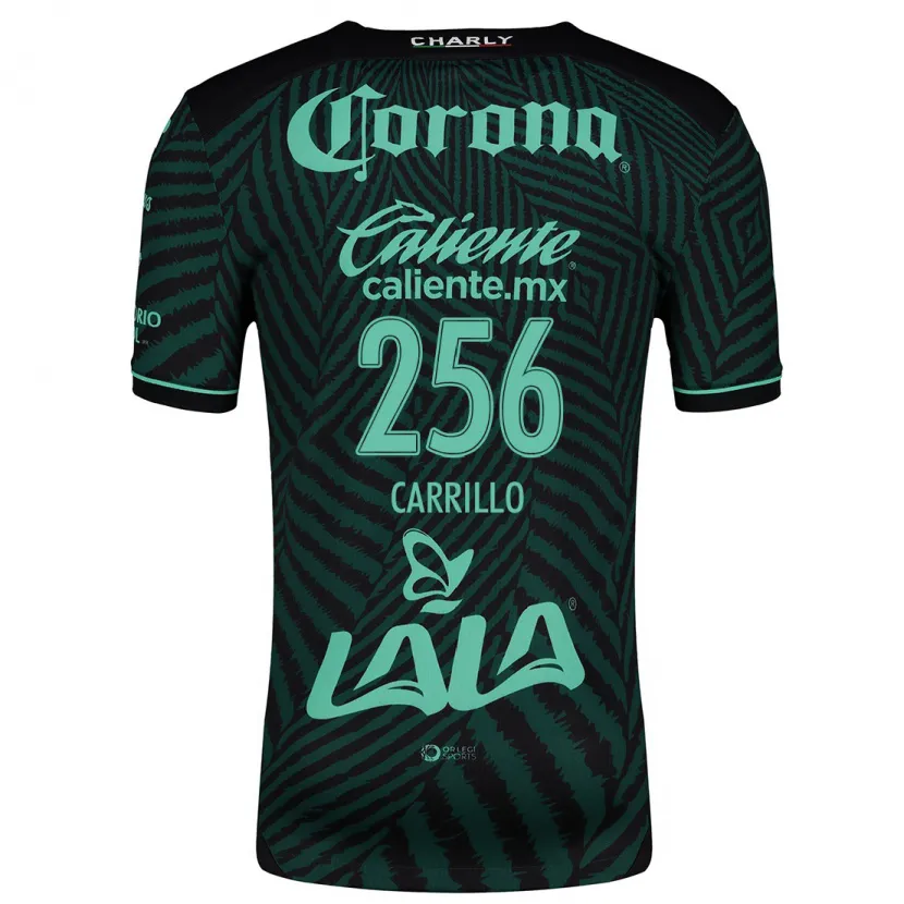 Danxen Kvinnor Stéphano Carrillo #256 Svart Grön Bortatröja Matchtröjor 2024/25 Tröjor T-Tröja