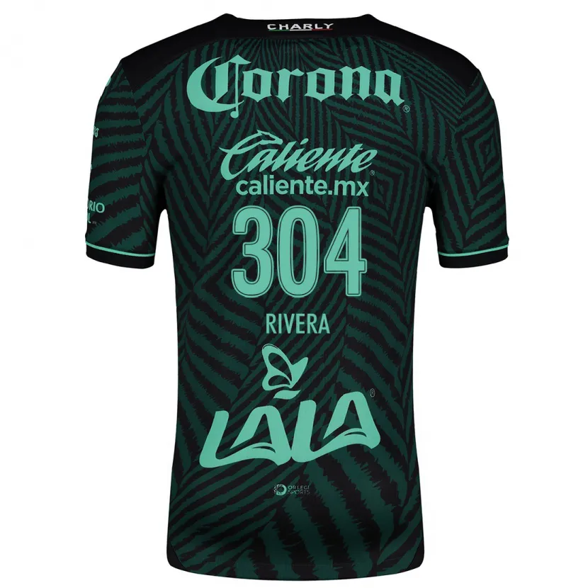 Danxen Kvinnor Jorge Rivera #304 Svart Grön Bortatröja Matchtröjor 2024/25 Tröjor T-Tröja