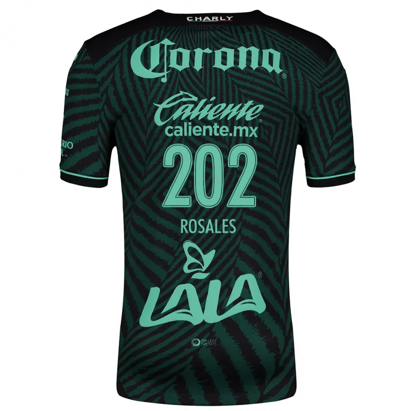 Danxen Kvinnor Luis Rosales #202 Svart Grön Bortatröja Matchtröjor 2024/25 Tröjor T-Tröja