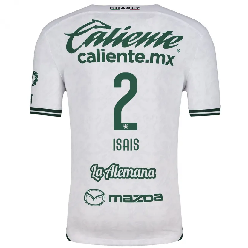 Danxen Kvinnor Mauricio Isaís #2 Vit Grön Bortatröja Matchtröjor 2024/25 Tröjor T-Tröja
