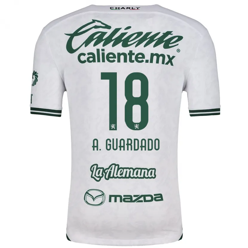 Danxen Kvinnor Andrés Guardado #18 Vit Grön Bortatröja Matchtröjor 2024/25 Tröjor T-Tröja