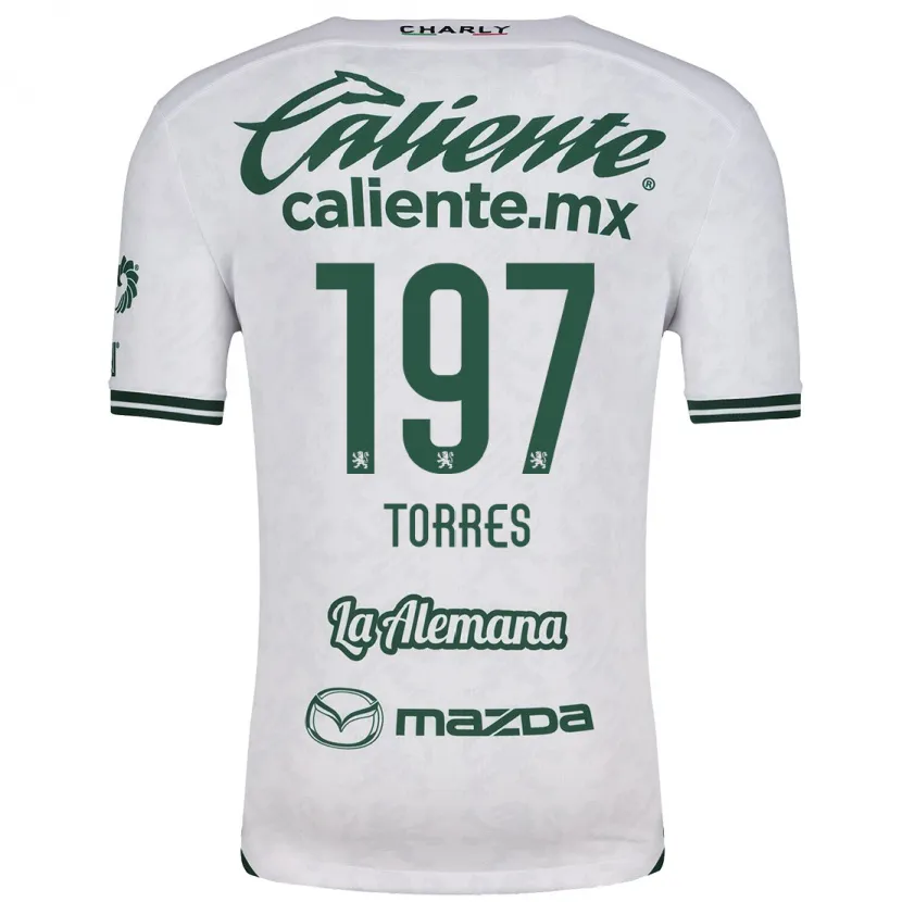 Danxen Kvinnor Erick Torres #197 Vit Grön Bortatröja Matchtröjor 2024/25 Tröjor T-Tröja