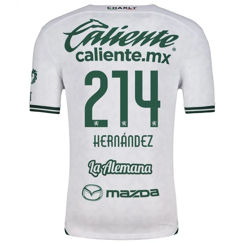 Danxen Kvinnor Iván Hernández #214 Vit Grön Bortatröja Matchtröjor 2024/25 Tröjor T-Tröja