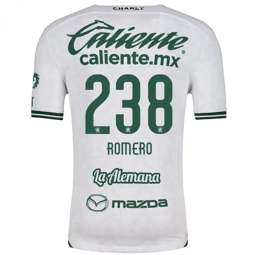 Danxen Kvinnor Paulo Romero #238 Vit Grön Bortatröja Matchtröjor 2024/25 Tröjor T-Tröja