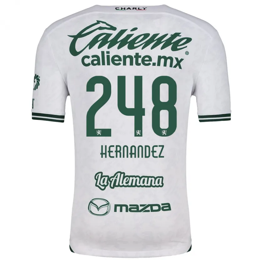 Danxen Kvinnor Fernando Hernández #248 Vit Grön Bortatröja Matchtröjor 2024/25 Tröjor T-Tröja