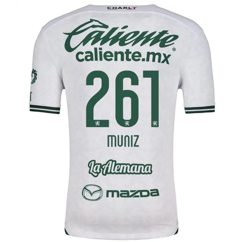 Danxen Kvinnor César Muñiz #261 Vit Grön Bortatröja Matchtröjor 2024/25 Tröjor T-Tröja