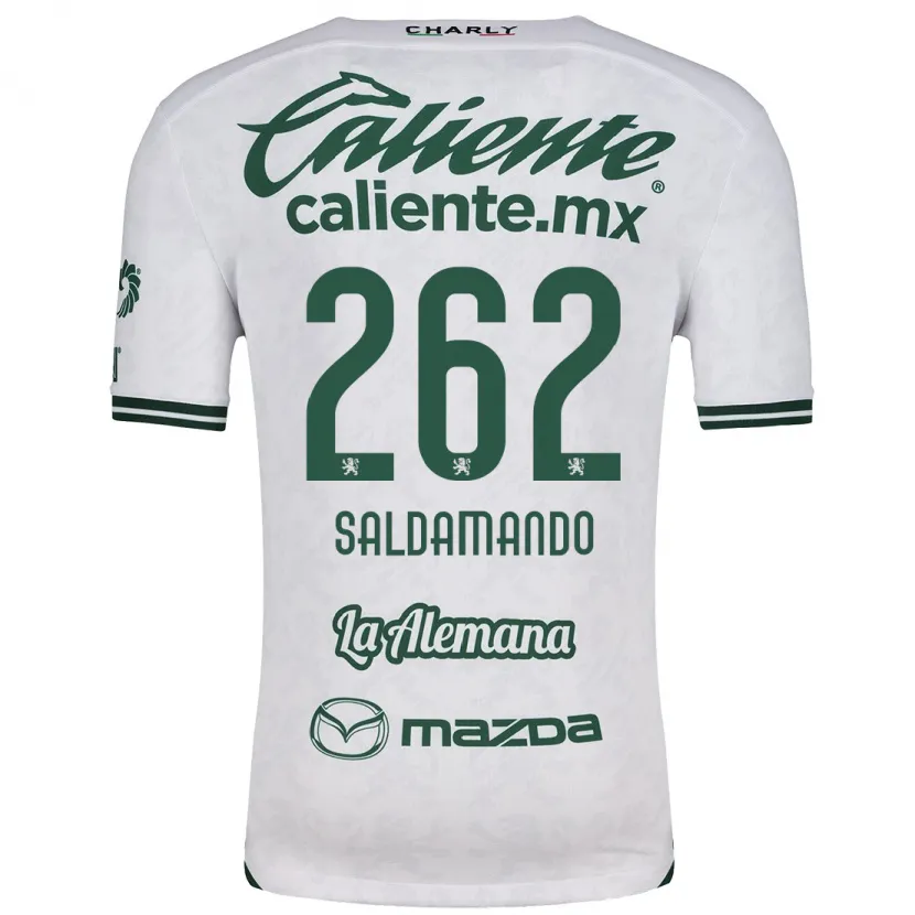 Danxen Kvinnor José Saldamando #262 Vit Grön Bortatröja Matchtröjor 2024/25 Tröjor T-Tröja