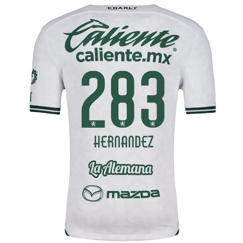 Danxen Kvinnor Karin Hernández #283 Vit Grön Bortatröja Matchtröjor 2024/25 Tröjor T-Tröja