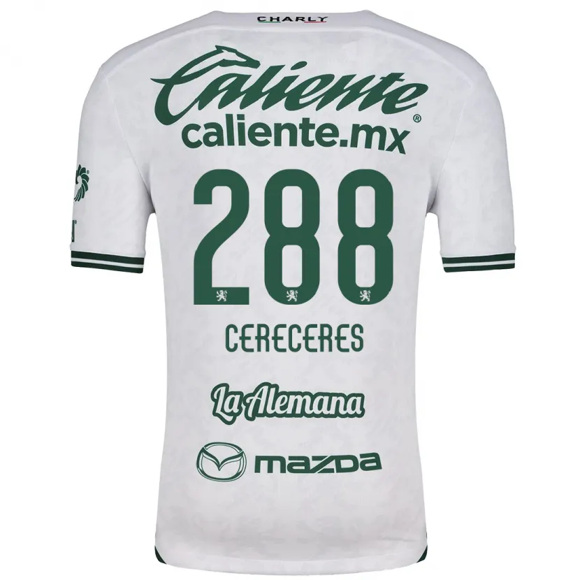 Danxen Kvinnor Thomas Cereceres #288 Vit Grön Bortatröja Matchtröjor 2024/25 Tröjor T-Tröja