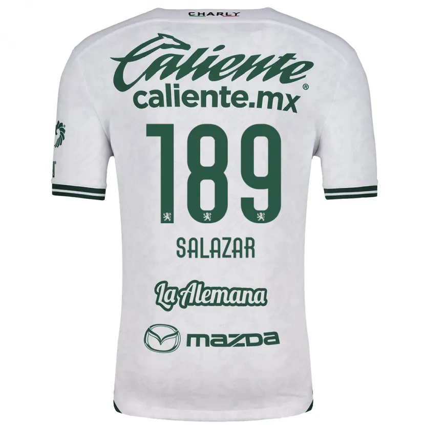 Danxen Kvinnor José Salazar #189 Vit Grön Bortatröja Matchtröjor 2024/25 Tröjor T-Tröja