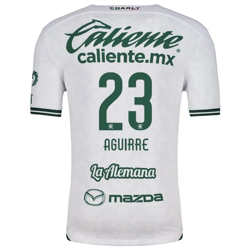 Danxen Kvinnor Zoe Aguirre #23 Vit Grön Bortatröja Matchtröjor 2024/25 Tröjor T-Tröja