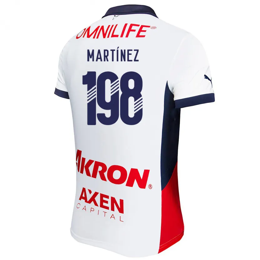 Danxen Kvinnor Andrew Martínez #198 Vit Röd Blå Bortatröja Matchtröjor 2024/25 Tröjor T-Tröja