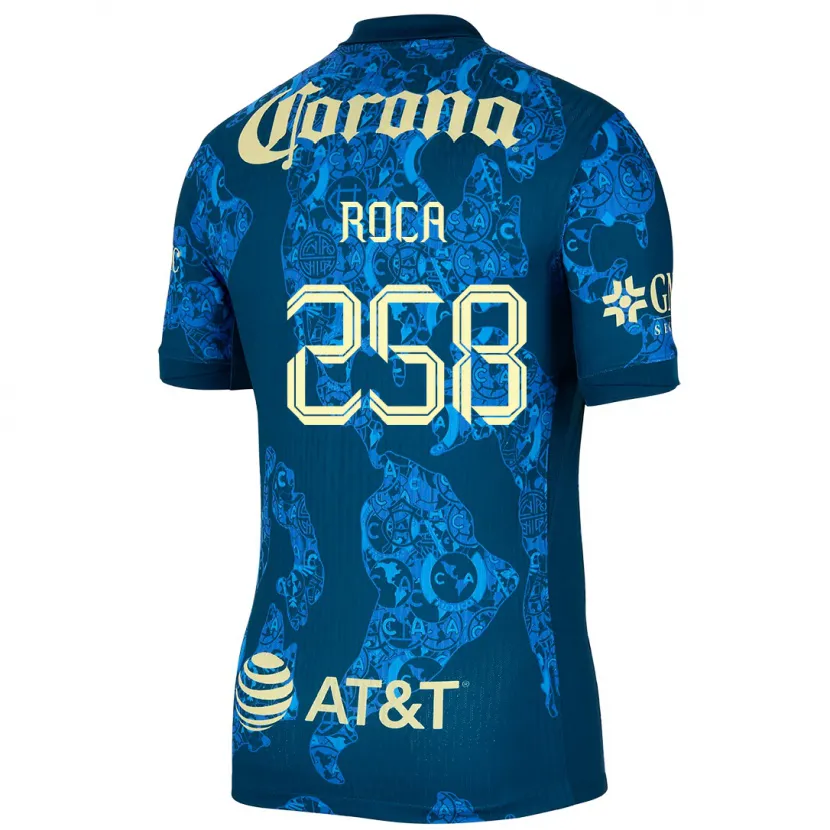 Danxen Kvinnor Juan Roca #258 Blå Gul Bortatröja Matchtröjor 2024/25 Tröjor T-Tröja