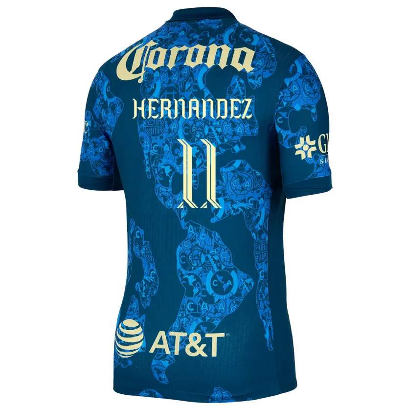 Danxen Kvinnor Montserrat Hernandez #11 Blå Gul Bortatröja Matchtröjor 2024/25 Tröjor T-Tröja