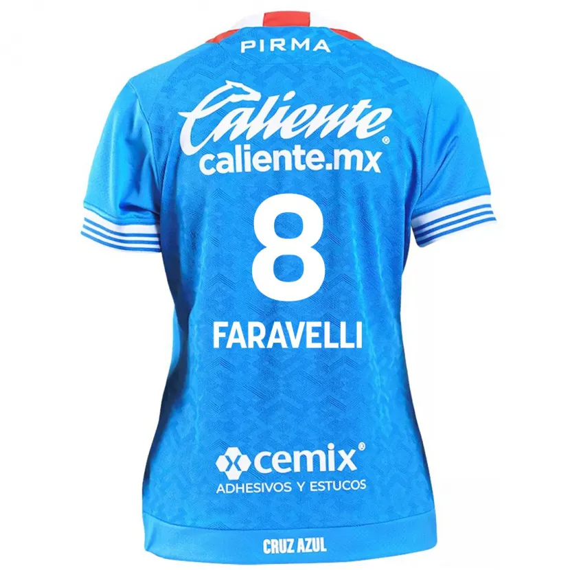 Danxen Barn Lorenzo Faravelli #8 Himmelsblå Hemmatröja Matchtröjor 2024/25 Tröjor T-Tröja