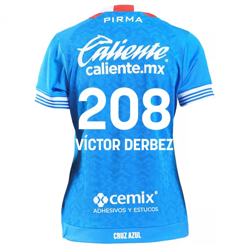 Danxen Barn Louis Víctor Derbez #208 Himmelsblå Hemmatröja Matchtröjor 2024/25 Tröjor T-Tröja