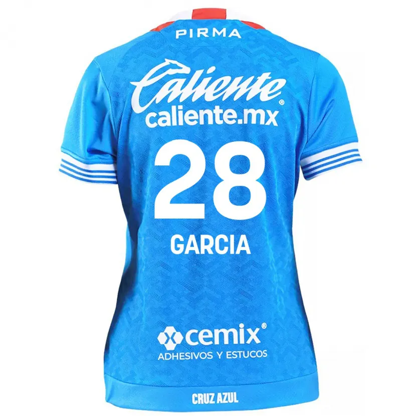 Danxen Barn Ana Garcia #28 Himmelsblå Hemmatröja Matchtröjor 2024/25 Tröjor T-Tröja