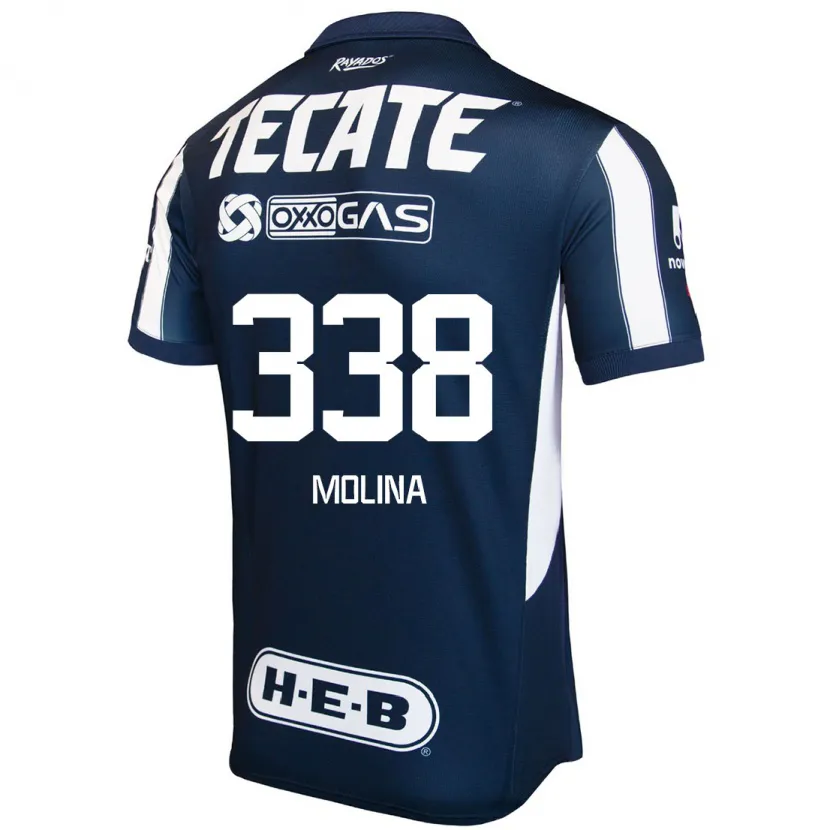 Danxen Barn Johann Molina #338 Blå Röd Vit Hemmatröja Matchtröjor 2024/25 Tröjor T-Tröja