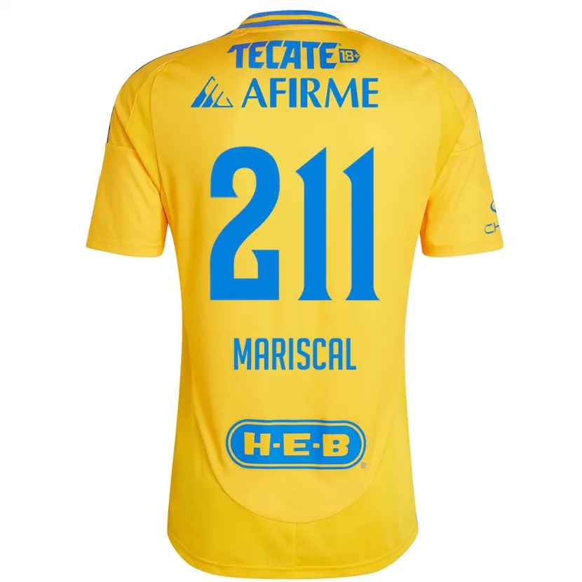 Danxen Barn Kevin Mariscal #211 Guld Gul Hemmatröja Matchtröjor 2024/25 Tröjor T-Tröja
