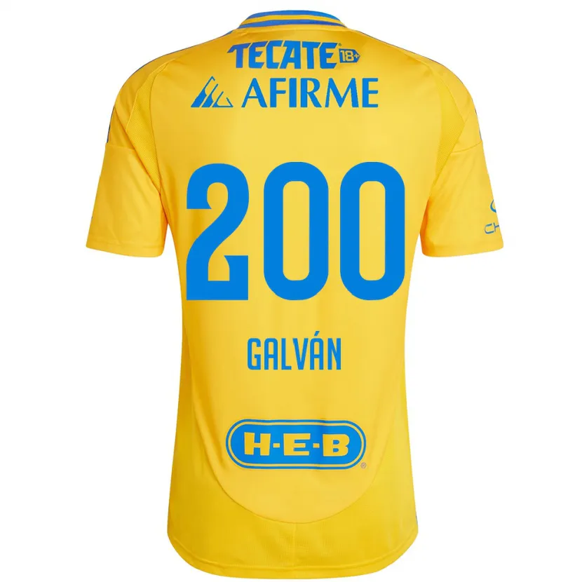 Danxen Barn Isaias Galván #200 Guld Gul Hemmatröja Matchtröjor 2024/25 Tröjor T-Tröja