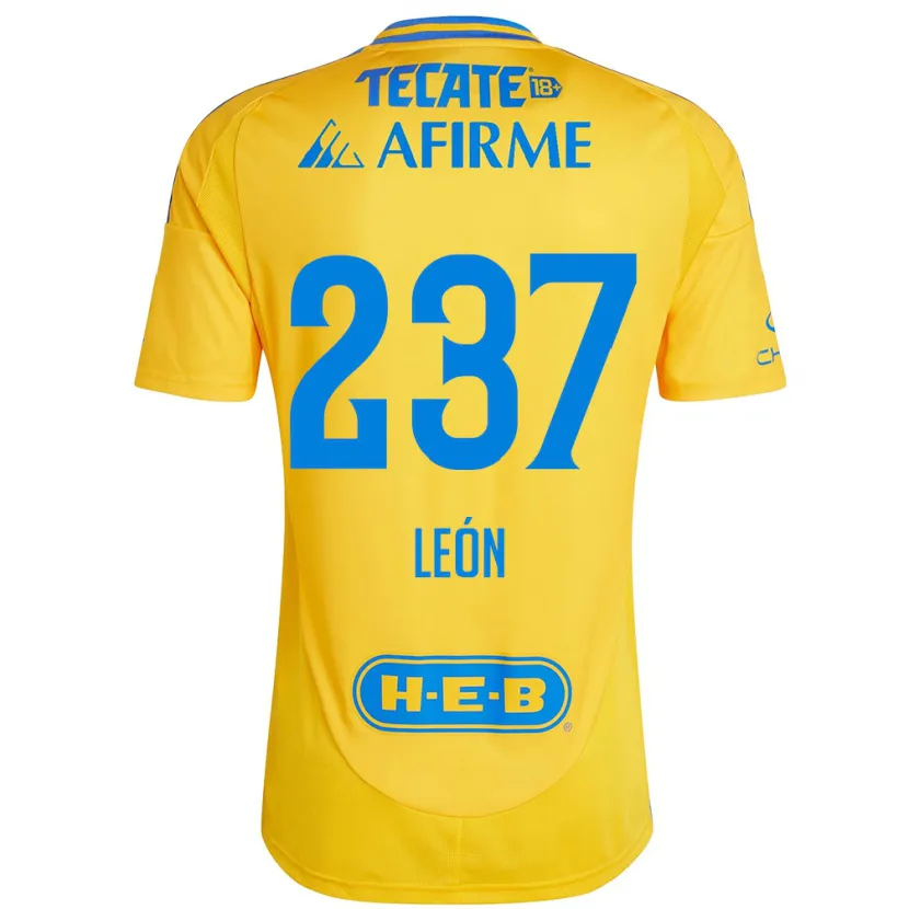 Danxen Barn Gabriel León #237 Guld Gul Hemmatröja Matchtröjor 2024/25 Tröjor T-Tröja