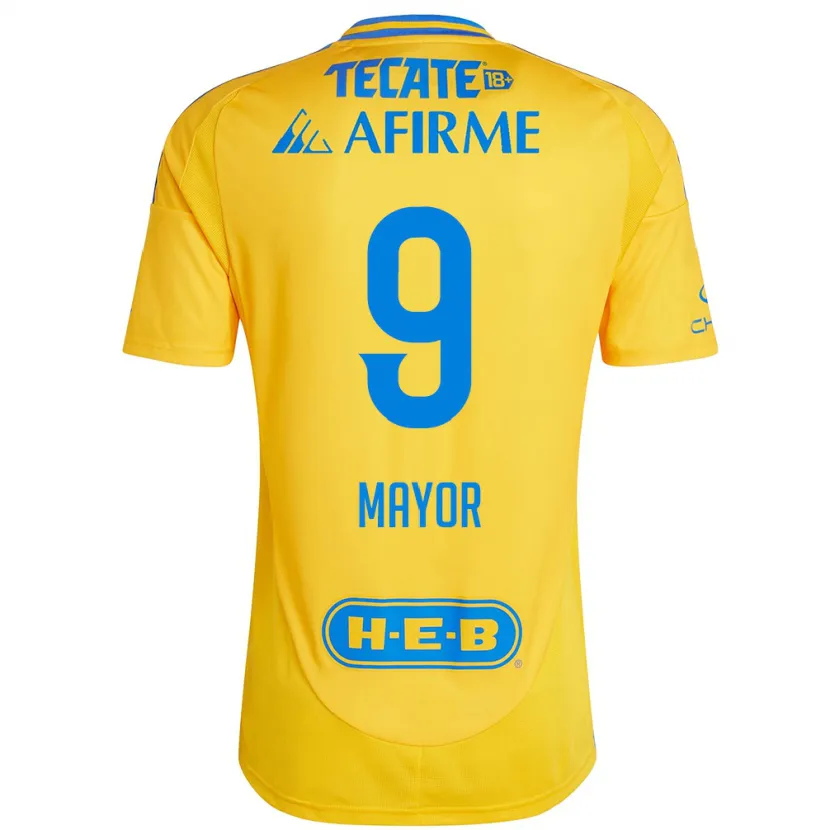Danxen Barn Stephany Mayor #9 Guld Gul Hemmatröja Matchtröjor 2024/25 Tröjor T-Tröja