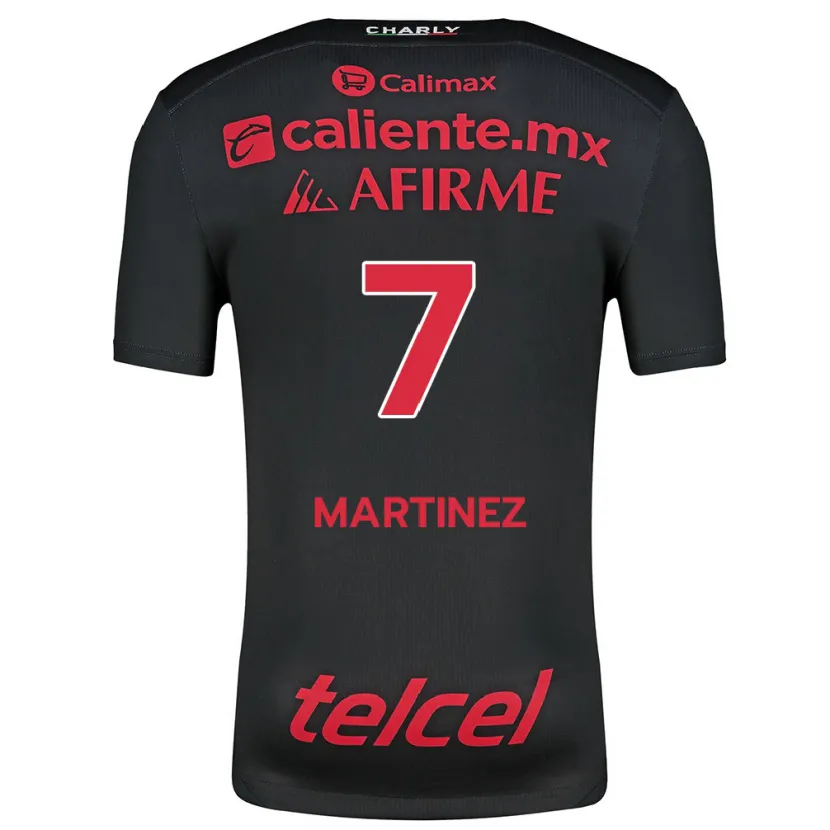 Danxen Barn Alejandro Martínez #7 Svart Röd Hemmatröja Matchtröjor 2024/25 Tröjor T-Tröja