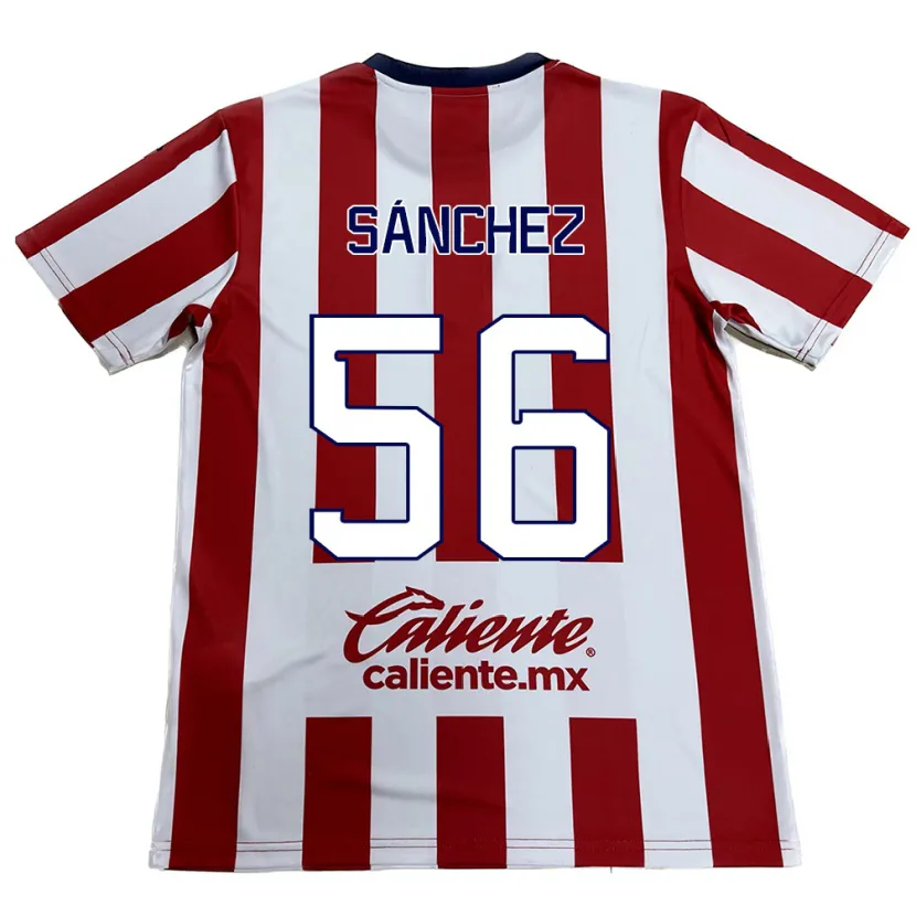 Danxen Barn Benjamín Sánchez #56 Röd Vit Hemmatröja Matchtröjor 2024/25 Tröjor T-Tröja
