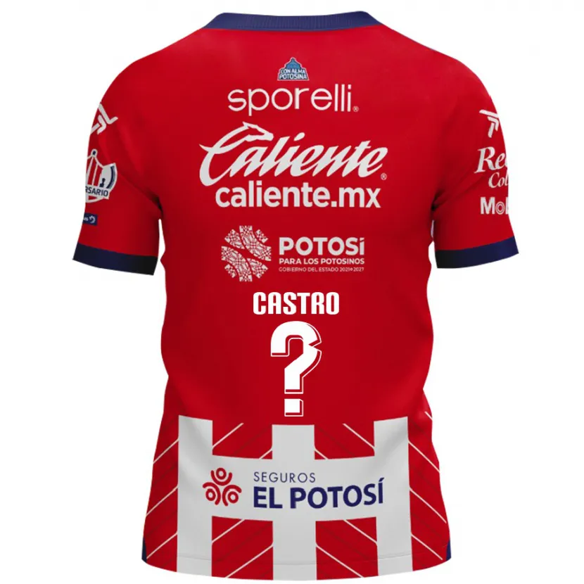 Danxen Barn Juan Castro #0 Röd Vit Hemmatröja Matchtröjor 2024/25 Tröjor T-Tröja