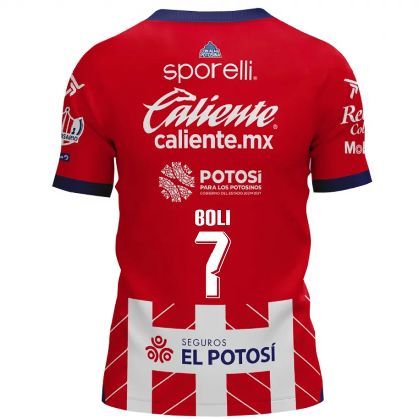 Danxen Barn Franck Boli #7 Röd Vit Hemmatröja Matchtröjor 2024/25 Tröjor T-Tröja