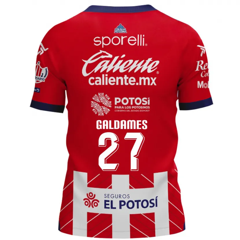 Danxen Barn Benjamín Galdames #27 Röd Vit Hemmatröja Matchtröjor 2024/25 Tröjor T-Tröja