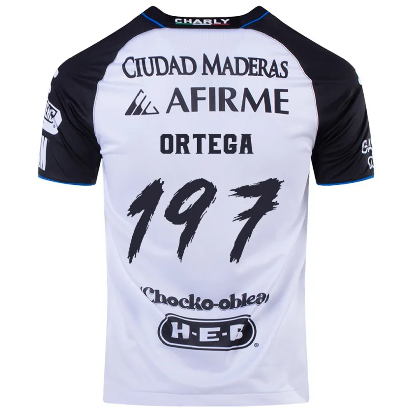Danxen Barn Javier Ortega #197 Svart Blå Hemmatröja Matchtröjor 2024/25 Tröjor T-Tröja