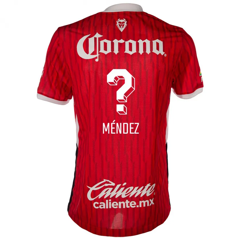Danxen Barn Bruno Méndez #0 Röd Vit Hemmatröja Matchtröjor 2024/25 Tröjor T-Tröja