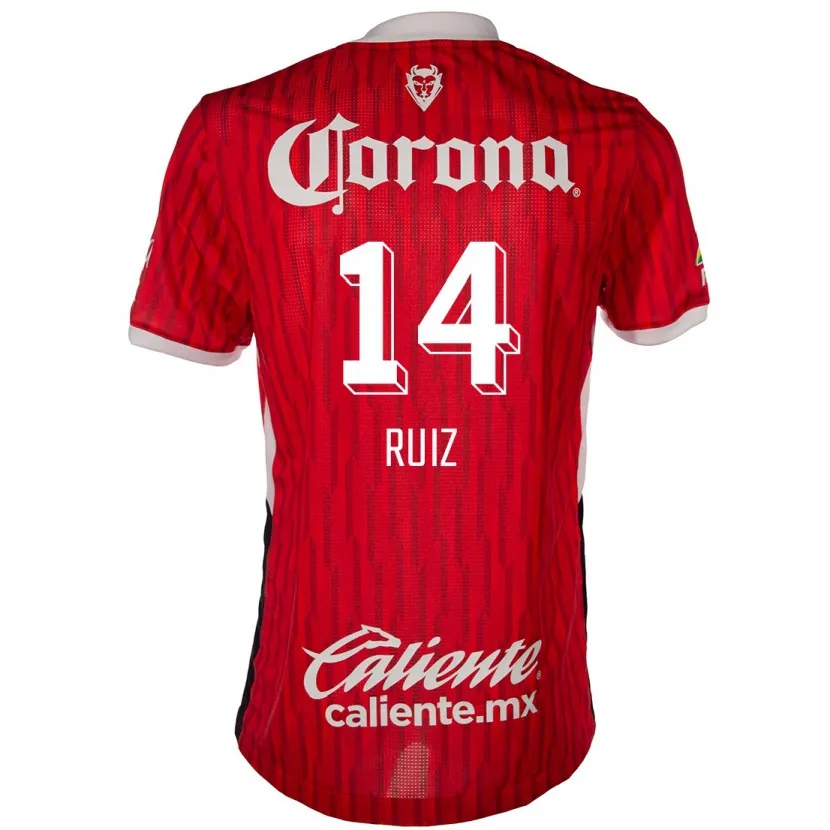 Danxen Barn Marcel Ruiz #14 Röd Vit Hemmatröja Matchtröjor 2024/25 Tröjor T-Tröja